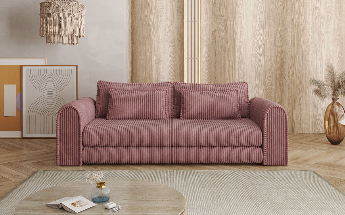 Designer Sofa Lil Buddy 3 Sitzer mit Schlaffunktion und Stauraum in Breitcord