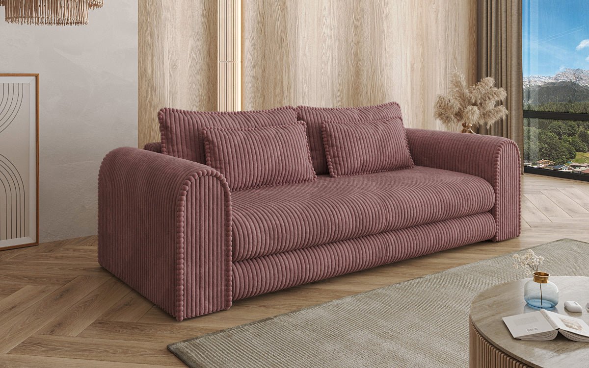 Designer Sofa Lil Buddy 3 Sitzer mit Schlaffunktion und Stauraum in Breitcord
