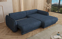 Designer Ecksofa Mojave II Stoff mit Schlaffunktion und Stauraum