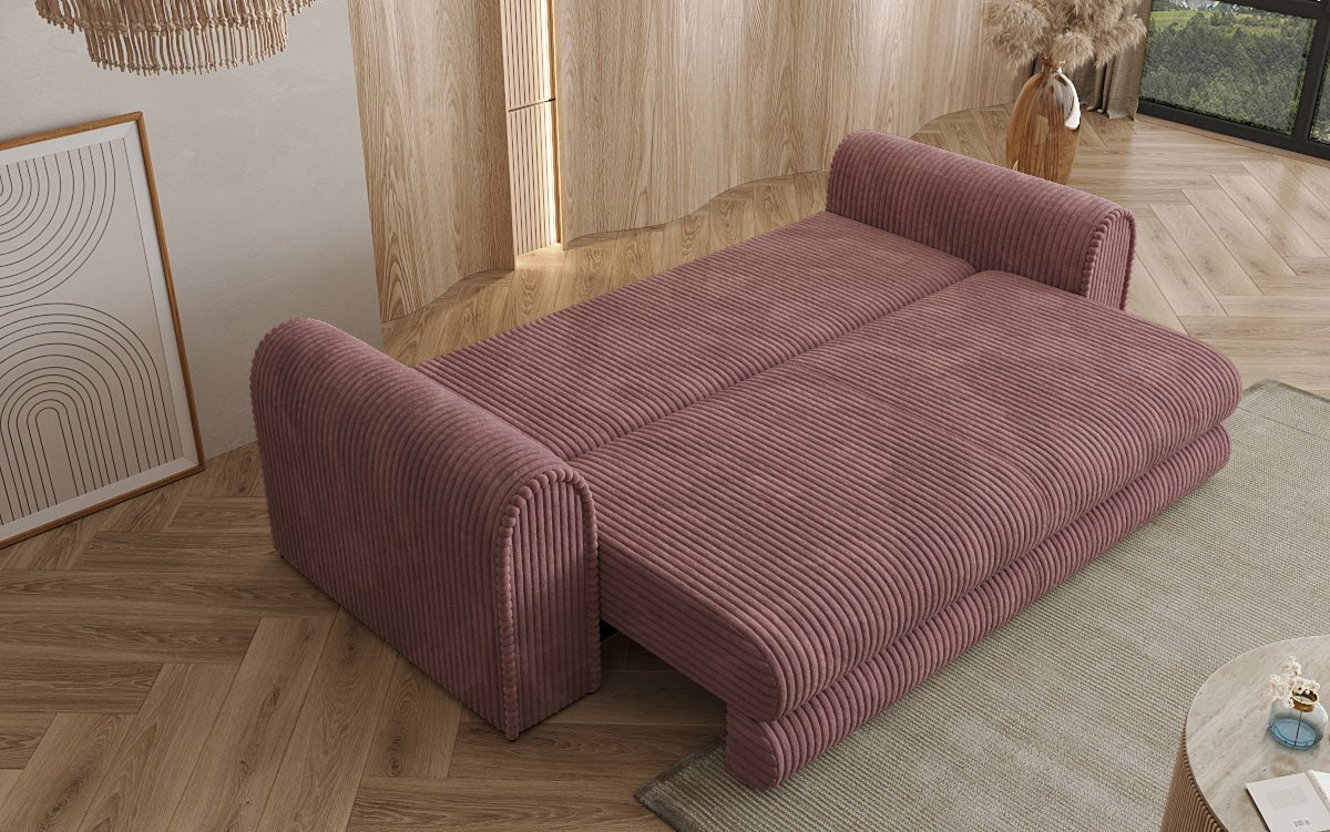 Designer Sofa Lil Buddy 3 Sitzer mit Schlaffunktion und Stauraum in Breitcord