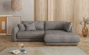 Designer Ecksofa Mojave II Stoff mit Schlaffunktion und Stauraum