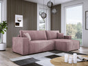 Designer Ecksofa Velanova mit Schlaffunktion und Stauraum aus Cord