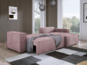 Designer Ecksofa Velanova mit Schlaffunktion und Stauraum aus Cord