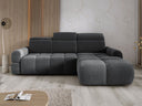 Designer Ecksofa Arosa mit elektrischer Schlaffunktion in Bouclé