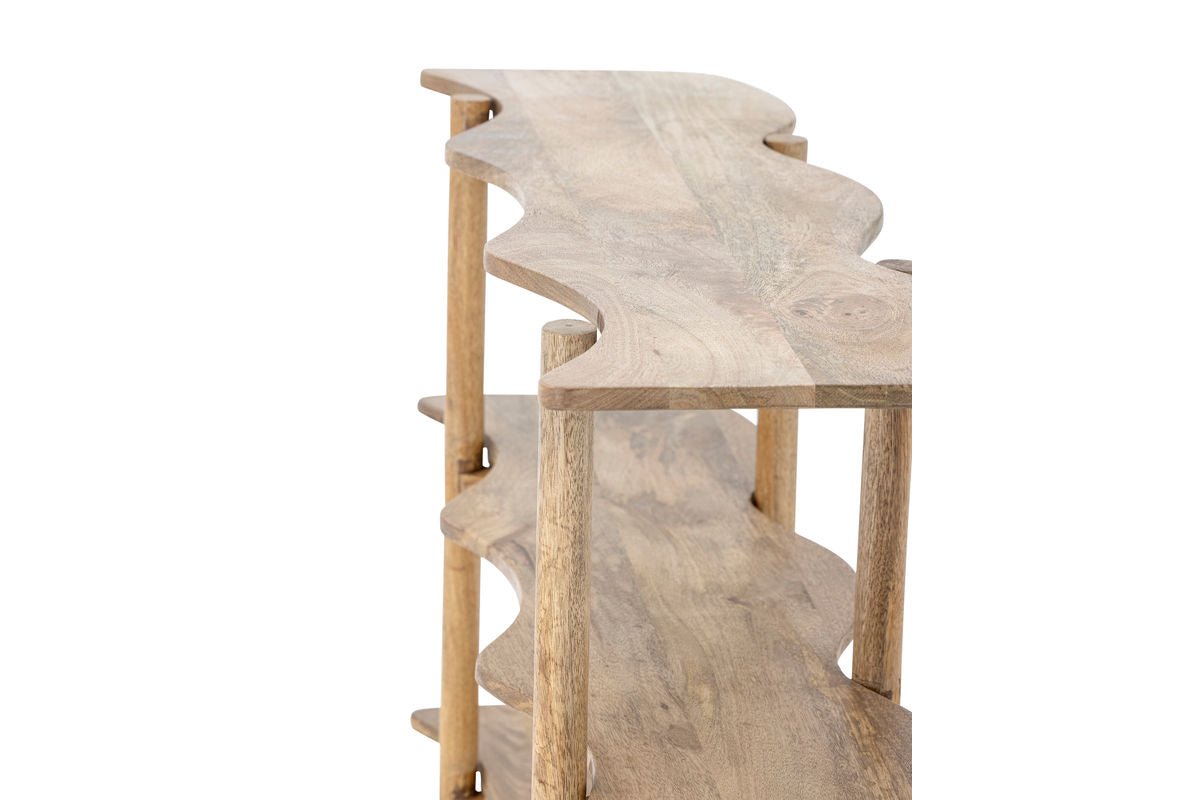 Bücherregal Reno – FSC®-zertifiziertes Mangoholz im natürlichen Design