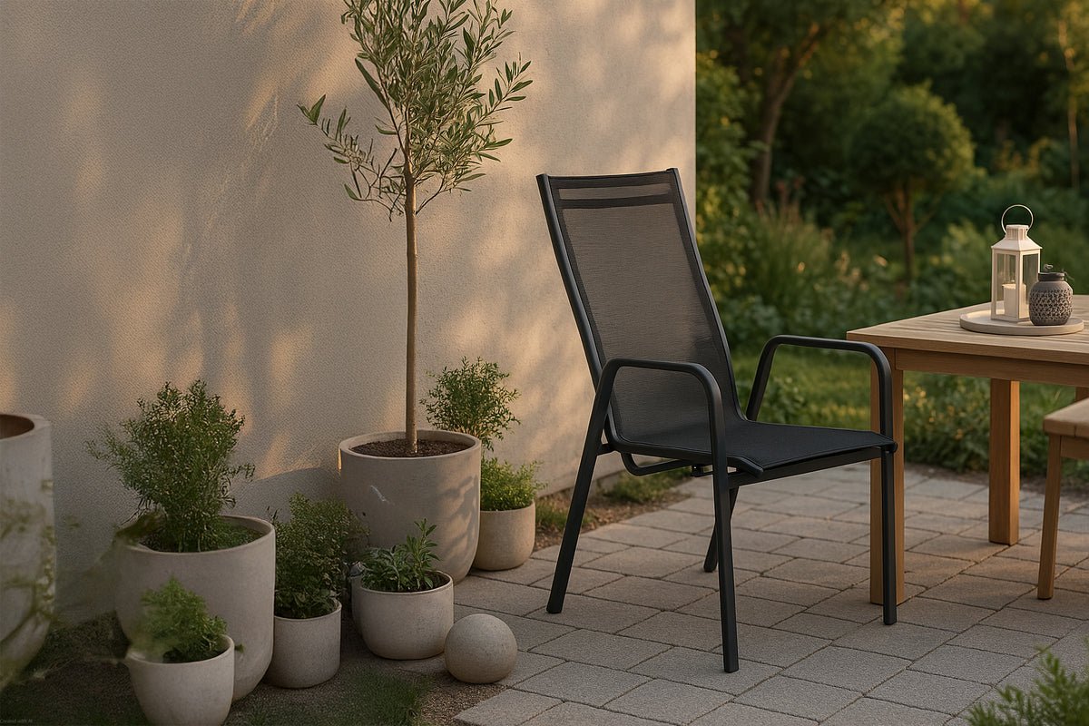 2er Set - Gartenstuhl Bossa aus Textilene/Aluminium