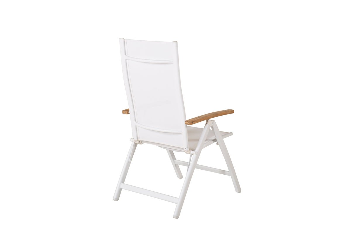 2er Set - Gartenstuhl GranCanaria aus Textilene/Aluminium in Schwarz, Weiß oder Beige