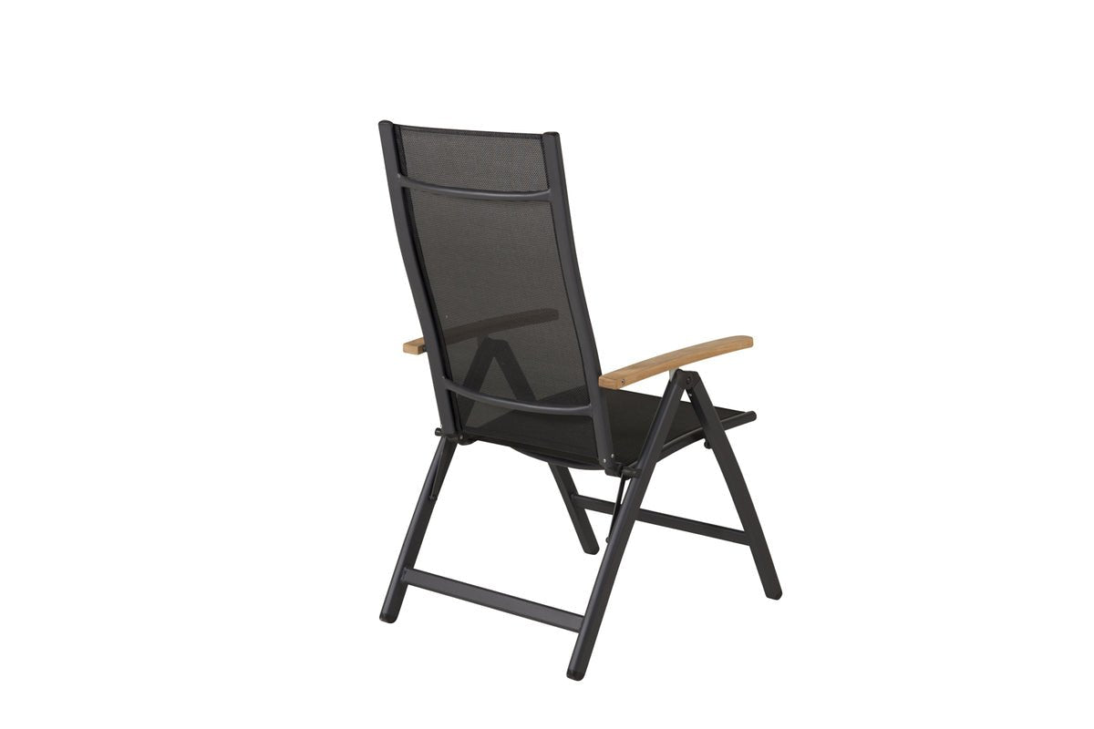 2er Set - Gartenstuhl GranCanaria aus Textilene/Aluminium in Schwarz, Weiß oder Beige