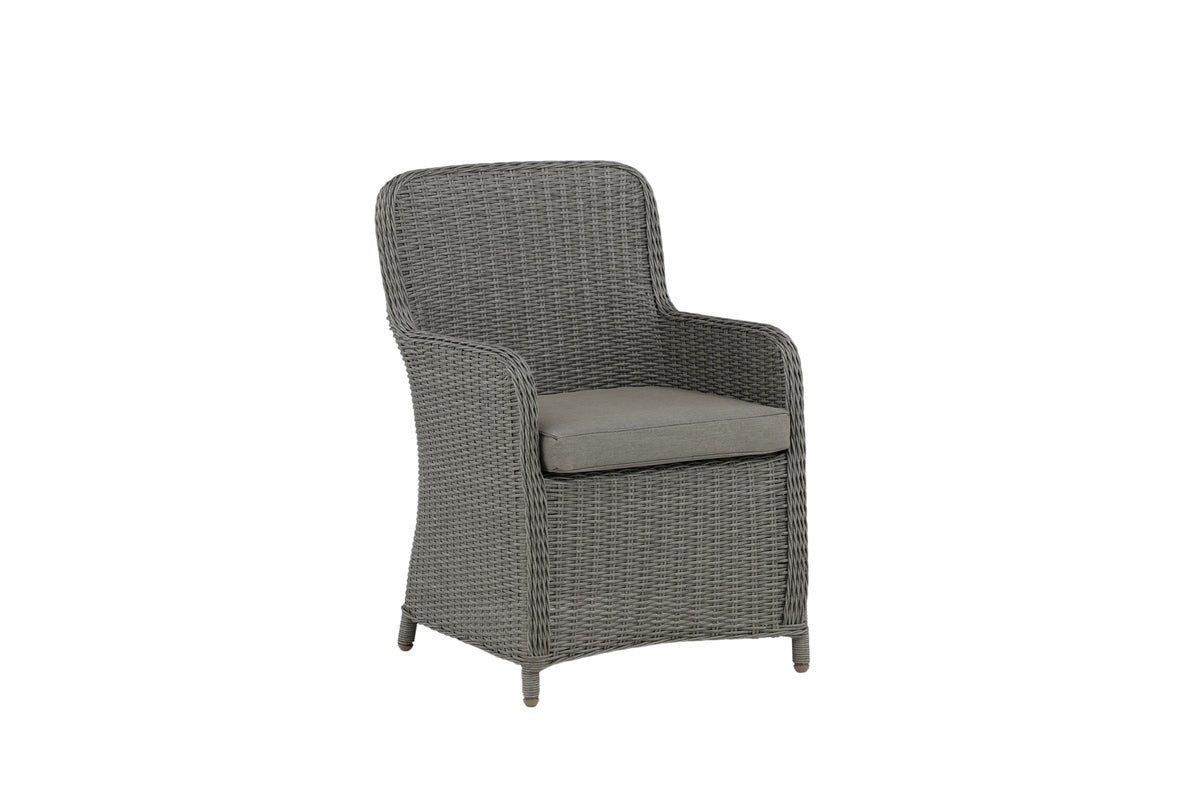 2er Set - Gartenstuhl London aus synthetischem Rattan