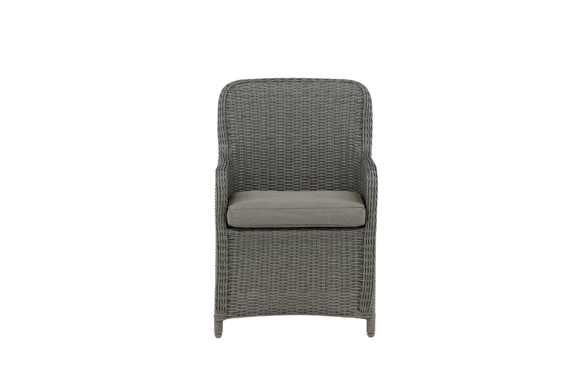 2er Set - Gartenstuhl London aus synthetischem Rattan