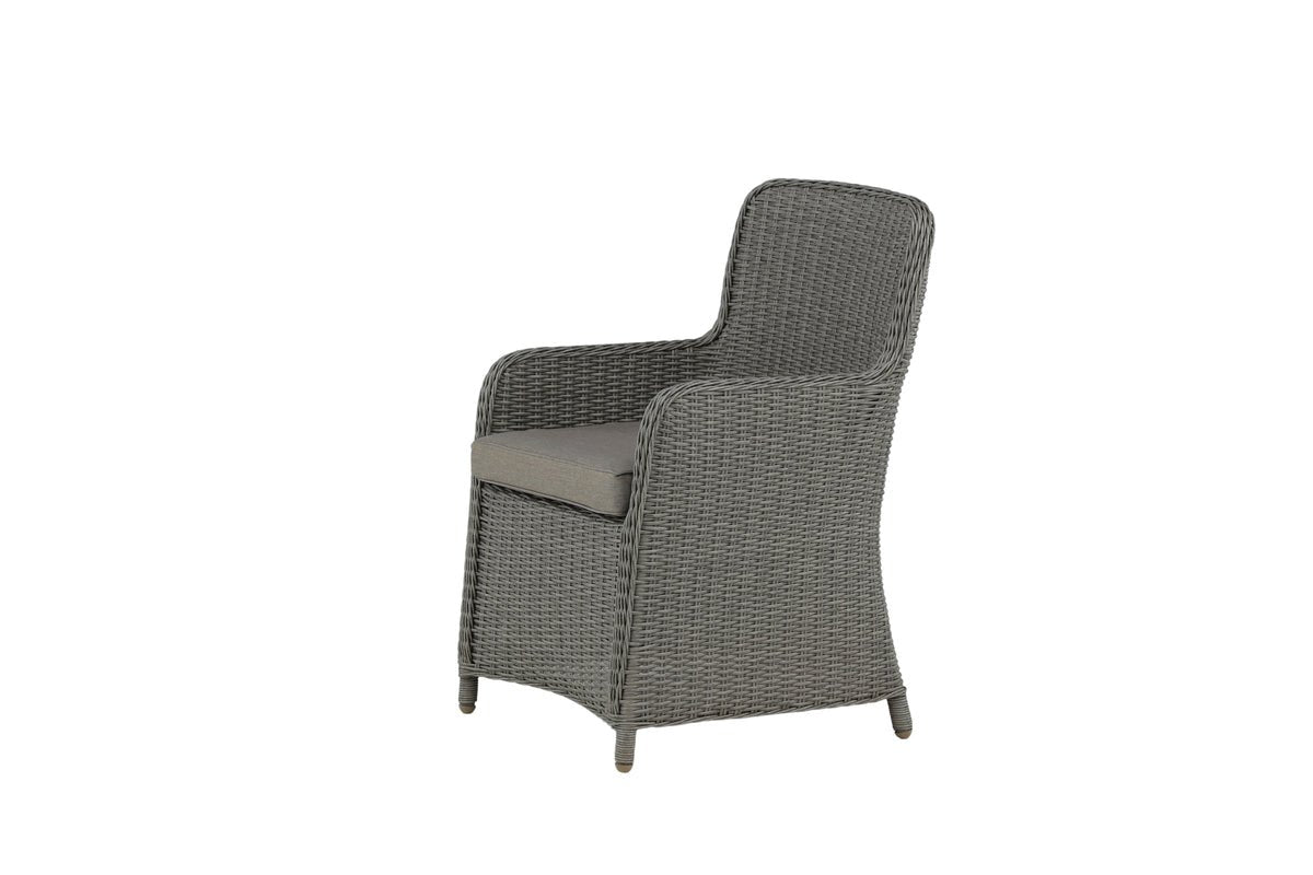 2er Set - Gartenstuhl London aus synthetischem Rattan