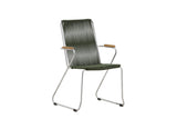 2er Set - Gartenstuhl Malta aus Metall, farbiges Seilgeflecht