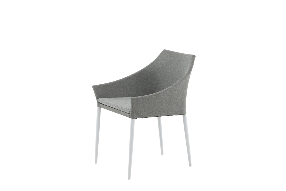 2er Set - Gartenstuhl Sophia aus Aluminium/Polyester