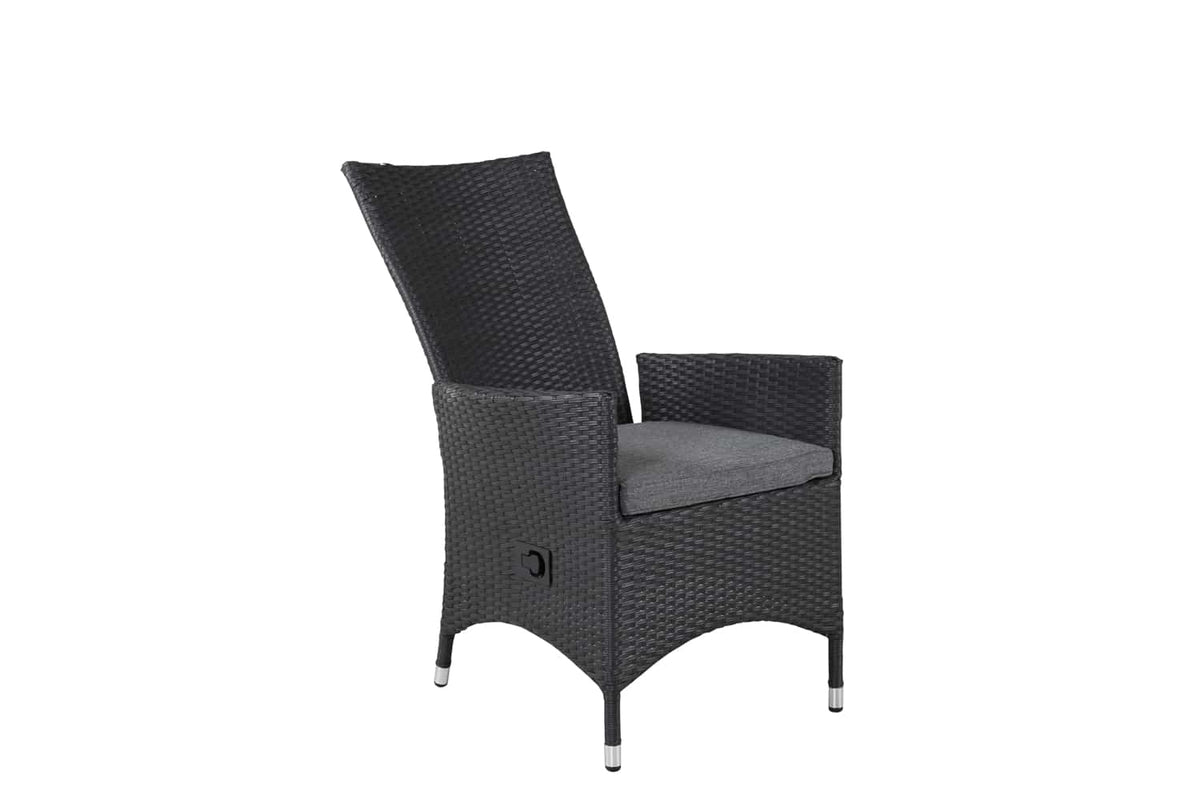 2er Set - Venezia Gartenstuhl in Rattanoptik in Schwarz, Weiß oder Naturoptik
