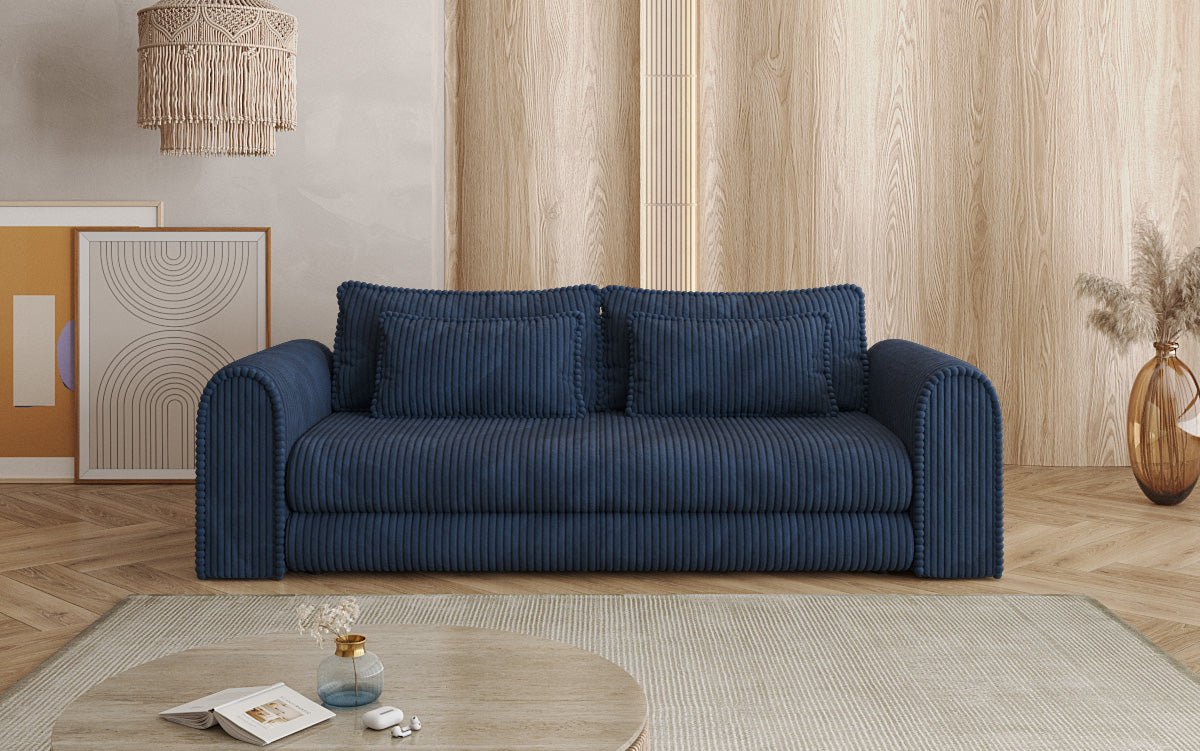 Designer Sofa Lil Buddy 3 Sitzer mit Schlaffunktion und Stauraum in Breitcord