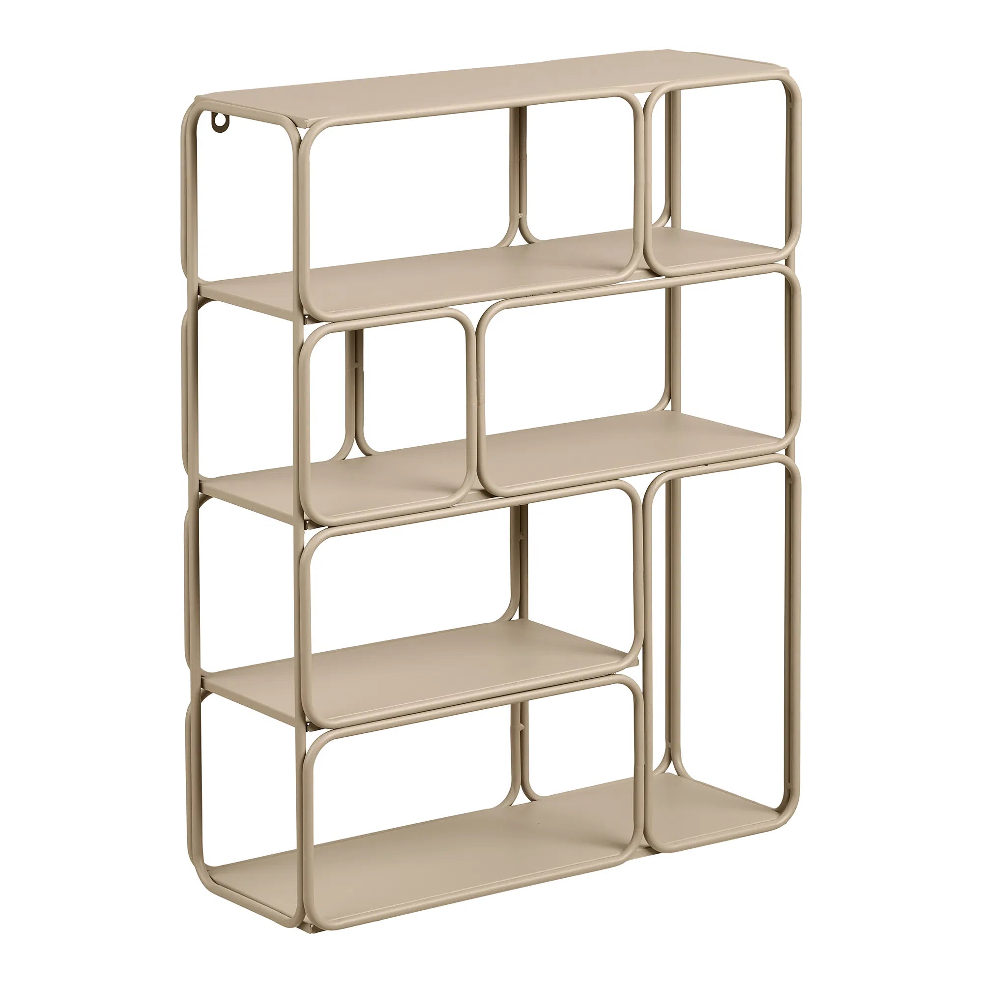 Wandregal Corvella – aus Metall in Beige
