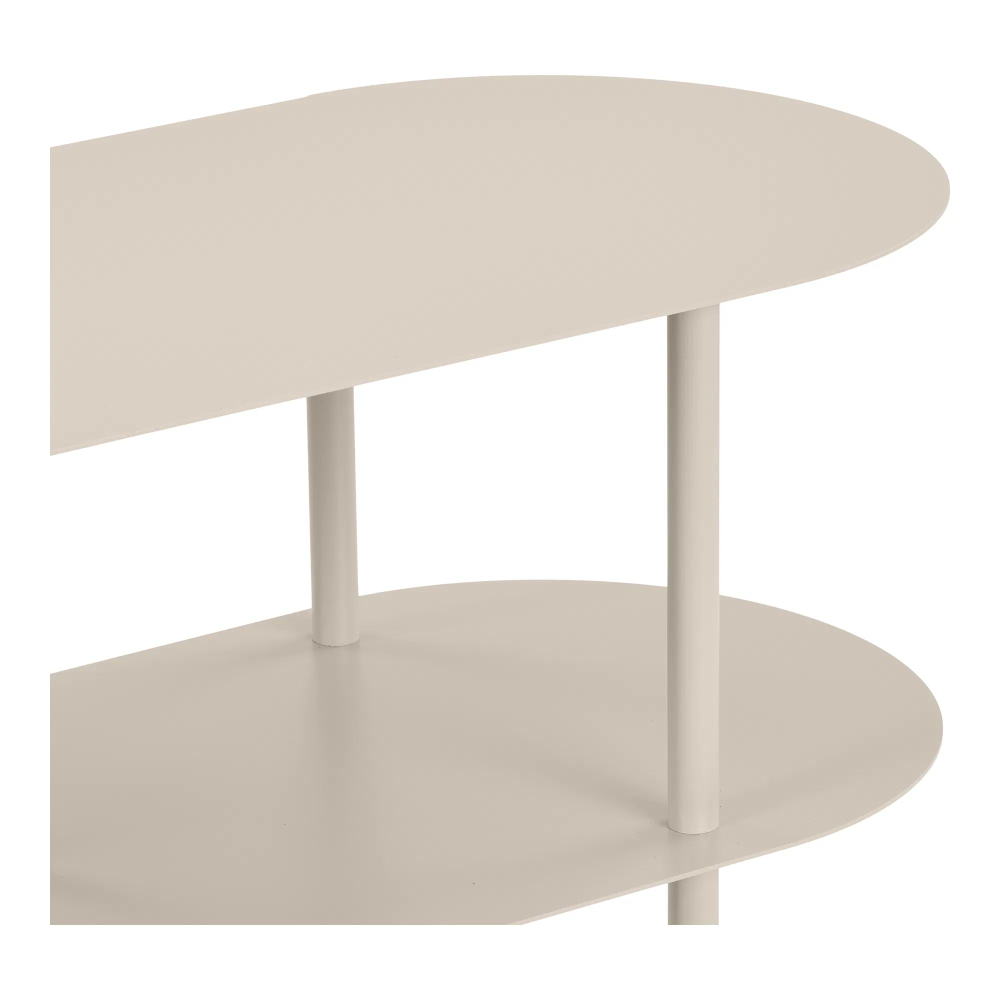 Standregal Osmira – aus Metall in Sandfarbe