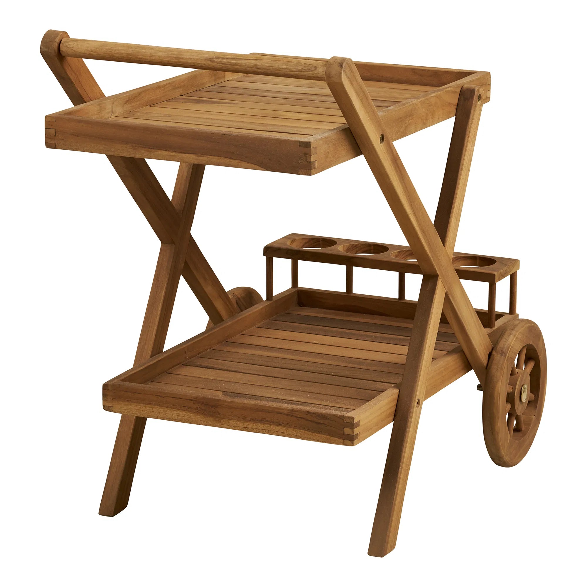 Garten Servierwagen Selvina - stilvoll und praktisch aus Teakholz