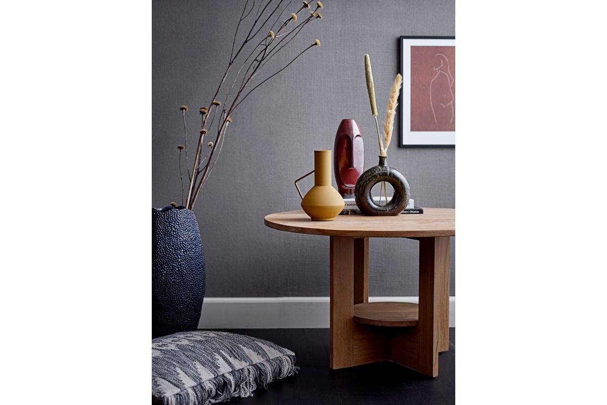 Designvase „Terra Skulpt“ – Vase aus braunem Steingut