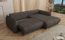 Designer Ecksofa Mojave II Stoff mit Schlaffunktion und Stauraum