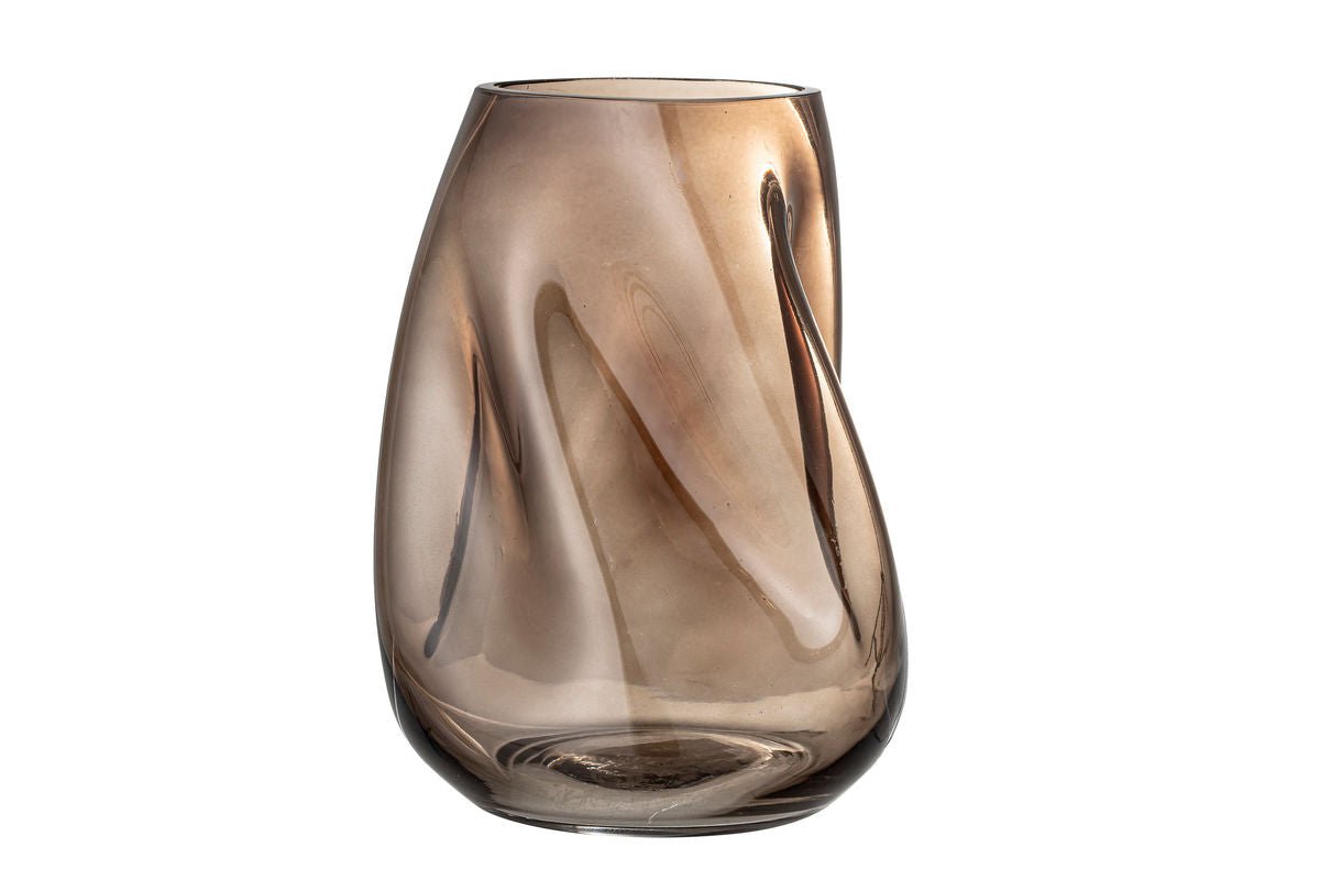Vase "Nirvana" - braune Dekorationsvase aus Glas