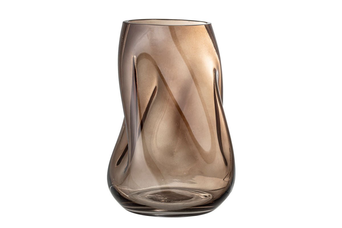 Vase "Nirvana" - braune Dekorationsvase aus Glas