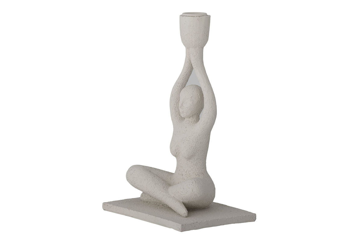 Kerzenhalter Athena – Ø 2,2 cm in Weiß