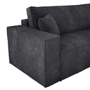 Designer Ecksofa Velanova mit Schlaffunktion und Stauraum aus Cord