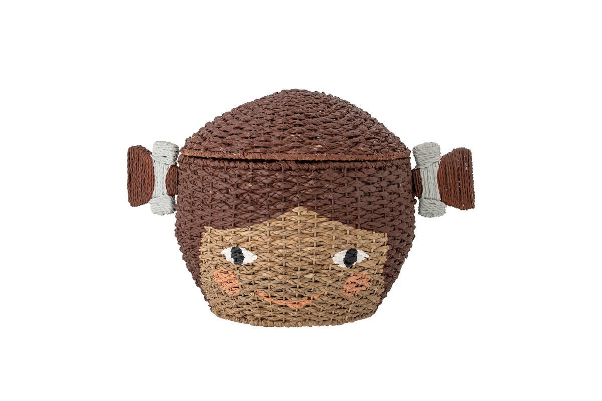 Aufbewahrungskorb Aria - handgeflochtener Korb aus Seegras in Mädchenform