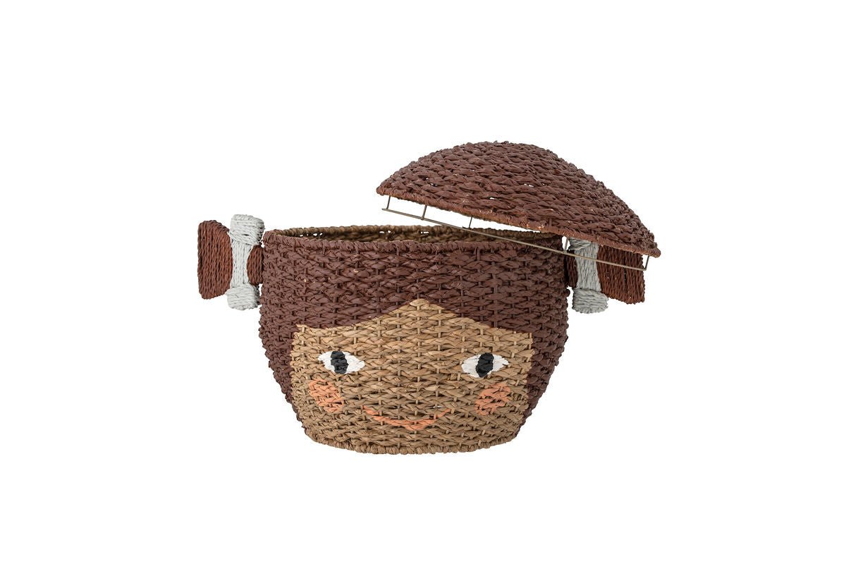 Aufbewahrungskorb Aria - handgeflochtener Korb aus Seegras in Mädchenform