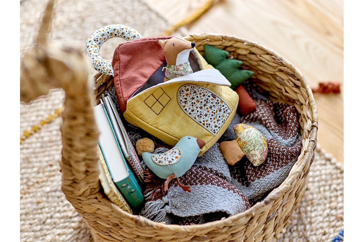 Spielset Rio - Stofftierhaus mit Fuchs, Vogel & Pflanzen aus Baumwolle & Leinen