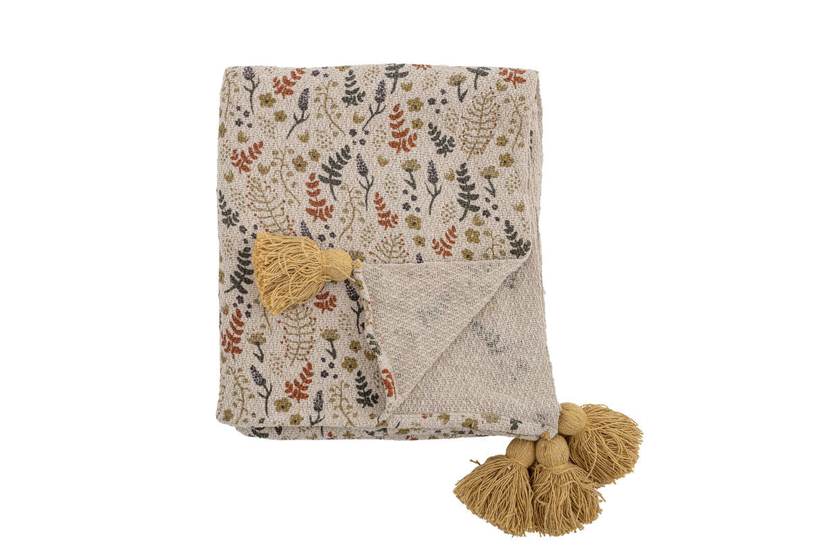 Überwurfdecke Manaia - Bunt, aus recycelter Baumwolle