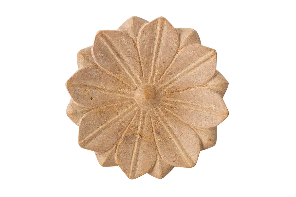 Schale Calma – Marmor in sandiger Naturfarbe