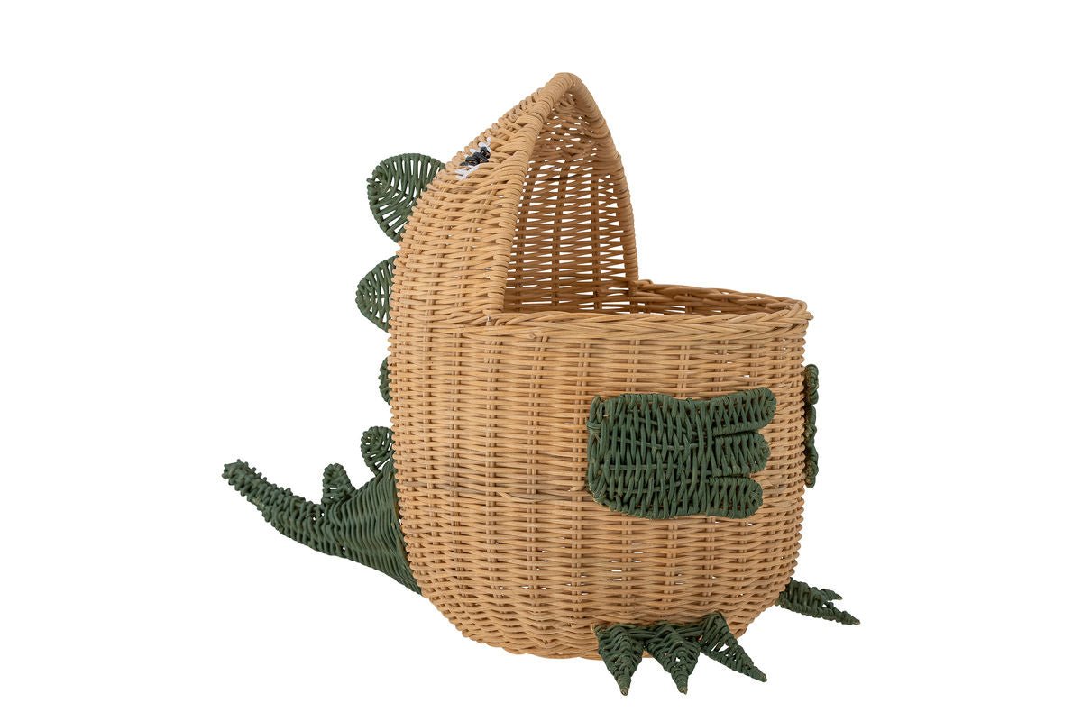 Aufbewahrungskorb Sino – Dinosaurierkorb aus Rattan