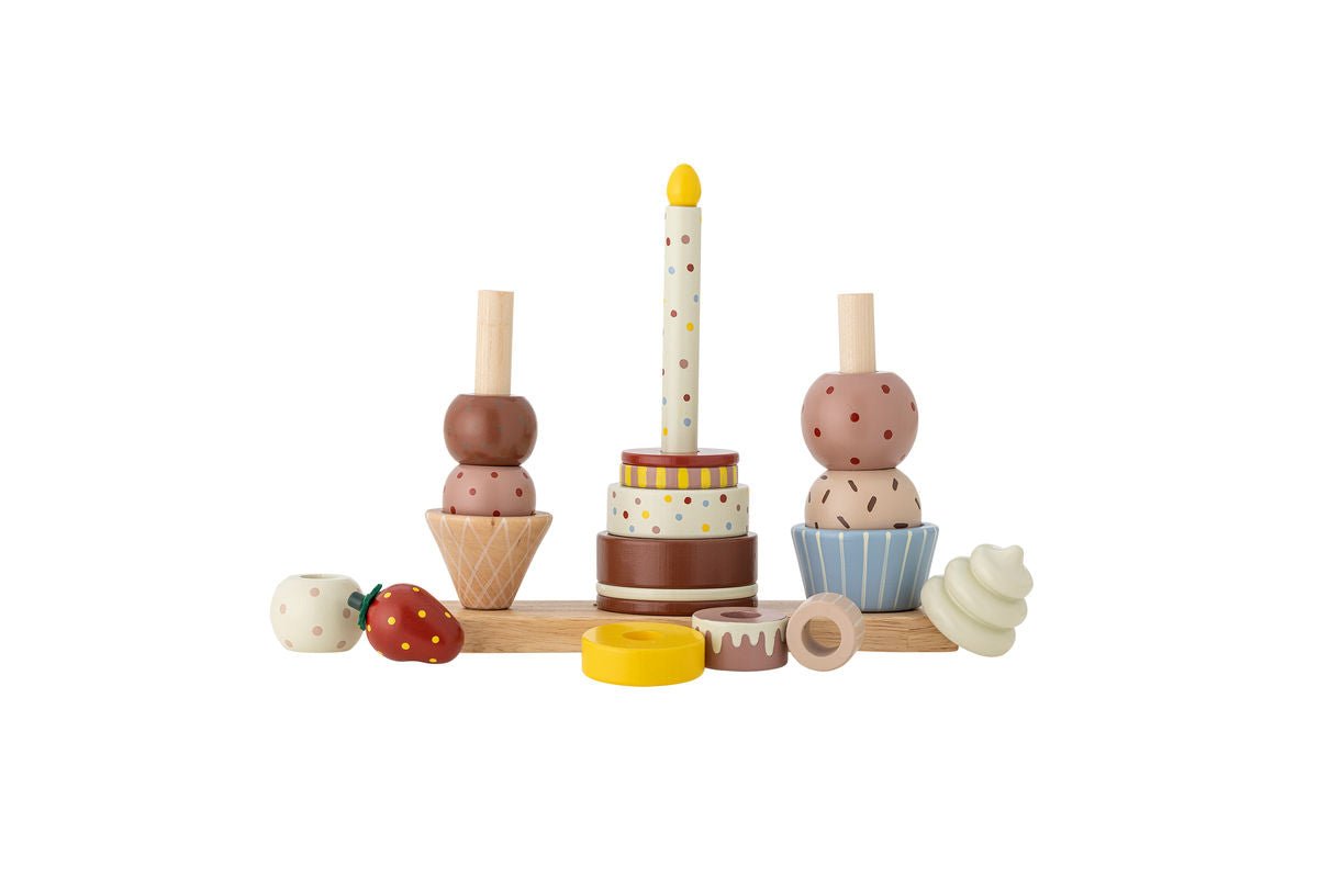 Kinder-Aktivitätsspielzeug Milano – Stapelturm aus FSC®-zertifiziertem Buchenholz