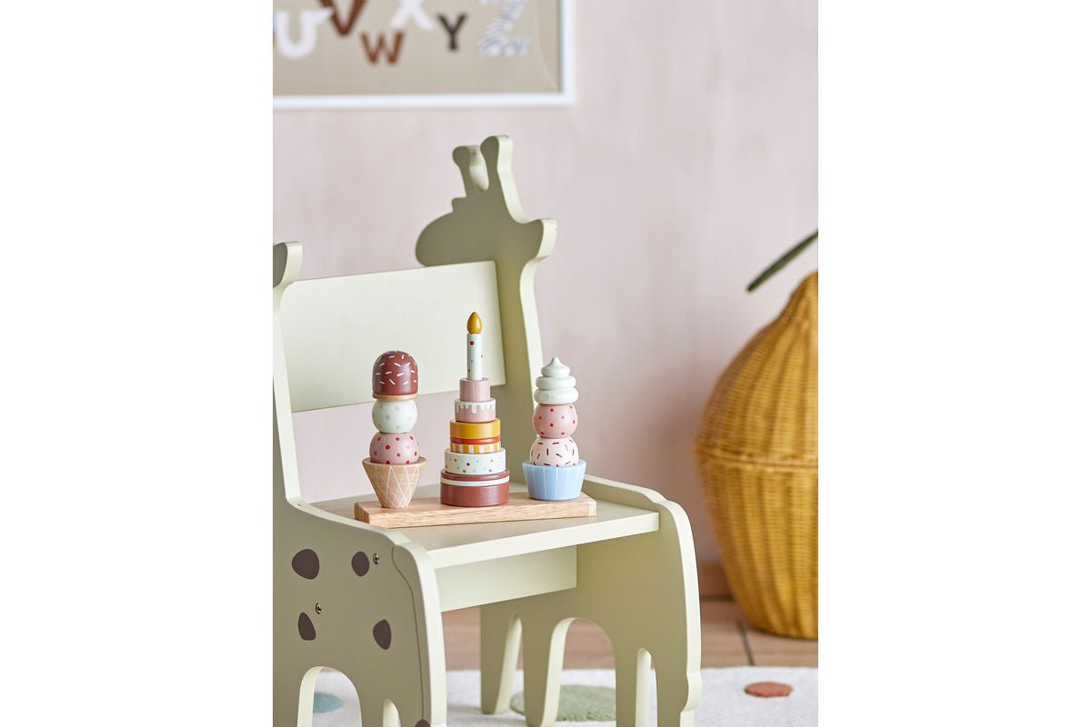 Kinder-Aktivitätsspielzeug Milano – Stapelturm aus FSC®-zertifiziertem Buchenholz