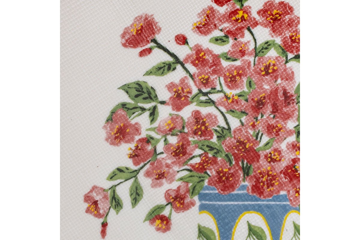 Schale Avenza – weiß Steingut mit Blumen