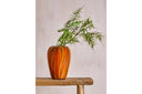 Vase Orange Sun – Streifendesign aus Glas