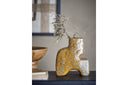 Vase Solena – Steingut in Braun