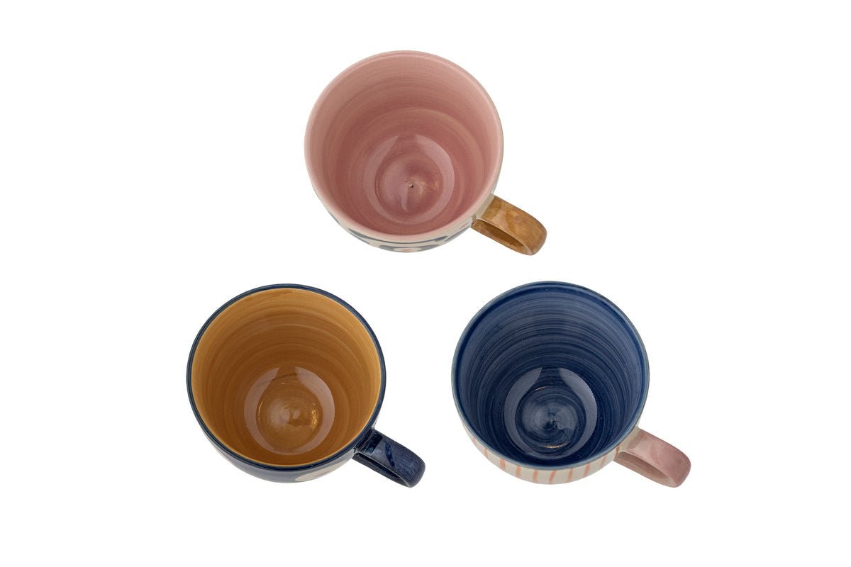 Becher-Set Liron –  aus Steingut gefertigt 3er Set