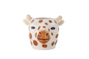 Vase Milly - Braun, aus Steingut
