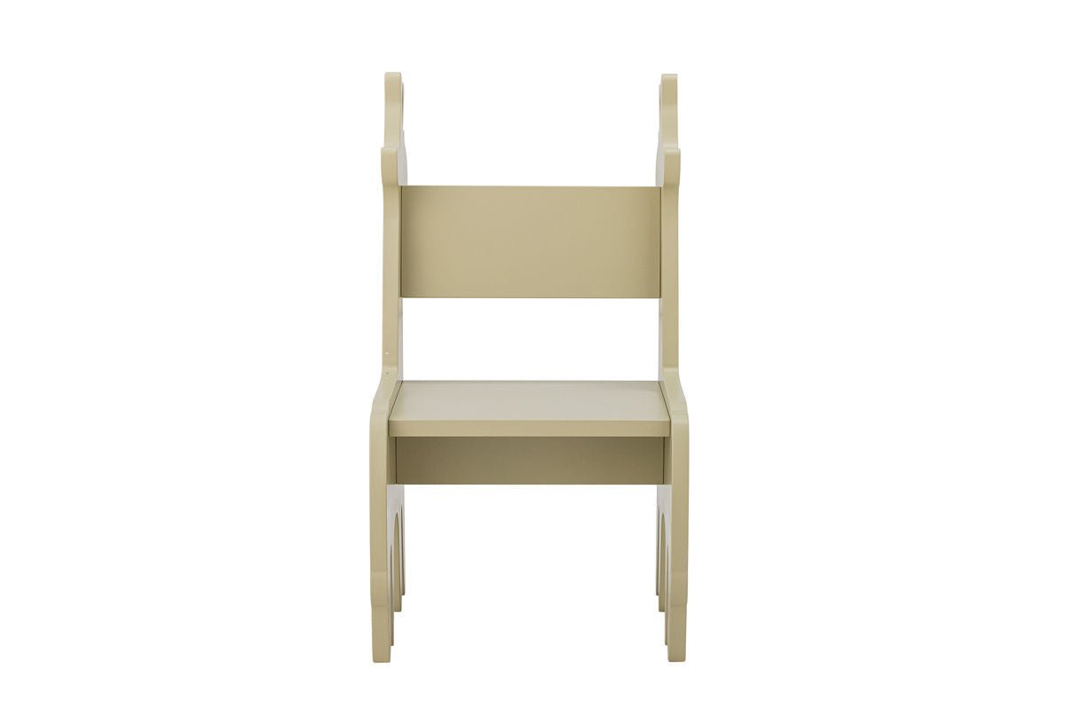 Kinderstuhl „Gigi“ – FSC®-zertifiziertes MDF in Natur- & Grautönen