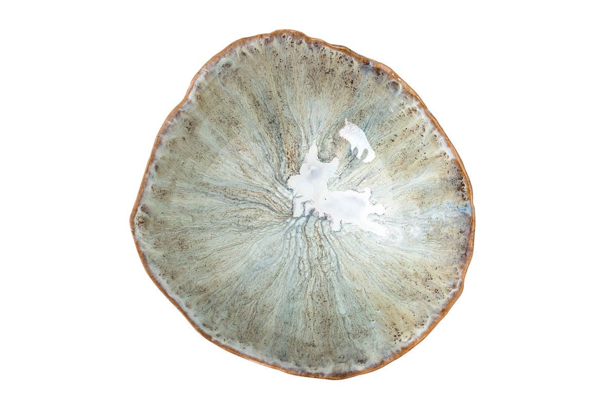 Dekoschale Nivon – Blau Steingut