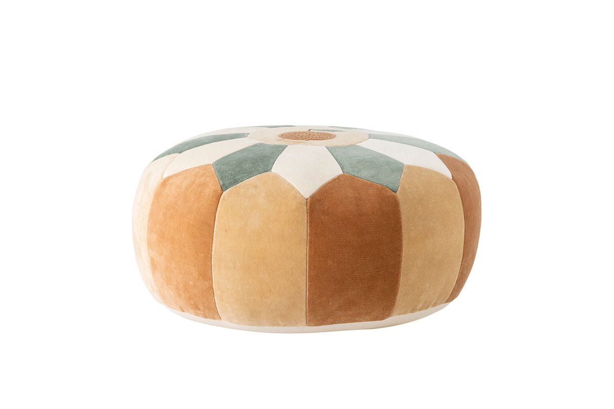 Kinder-Pouf „Olli“ – Baumwolle in warmen Naturtönen
