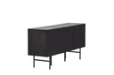Kommode Elvesta – 150 cm, Whitewash oder Schwarz, Modern Skandi