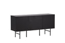 Kommode Elvesta – 150 cm, Whitewash oder Schwarz, Modern Skandi