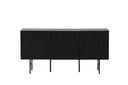 Kommode Elvesta – 150 cm, Whitewash oder Schwarz, Modern Skandi