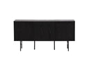 Kommode Elvesta – 150 cm, Whitewash oder Schwarz, Modern Skandi