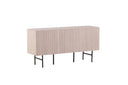 Kommode Elvesta – 150 cm, Whitewash oder Schwarz, Modern Skandi