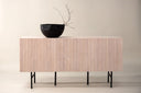 Kommode Elvesta – 150 cm, Whitewash oder Schwarz, Modern Skandi